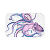 Purple Octopus Dance Ink Art Bath Mat