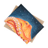 Octopus and the Starry Night Watercolor Art Ceramic Photo Tile