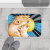 Lioness And the Cub Love Ink Art Bath Mat