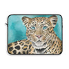 Amur Leopard Blue Eyes Art Laptop Sleeve 15