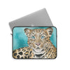Amur Leopard Blue Eyes Art Laptop Sleeve