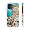 Amur Leopard Blue Eyes Watercolor Art Case Mate Tough Phone Cases Iphone 12