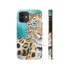 Amur Leopard Blue Eyes Watercolor Art Case Mate Tough Phone Cases Iphone 12 Mini