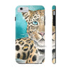 Amur Leopard Blue Eyes Watercolor Art Case Mate Tough Phone Cases Iphone 6/6S Plus