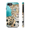 Amur Leopard Blue Eyes Watercolor Art Case Mate Tough Phone Cases Iphone 7 8