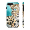 Amur Leopard Blue Eyes Watercolor Art Case Mate Tough Phone Cases Iphone 7 Plus 8