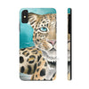 Amur Leopard Blue Eyes Watercolor Art Case Mate Tough Phone Cases Iphone Xs Max