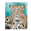 Amur Leopard Watercolor Art Velveteen Plush Blanket 50 × 60 All Over Prints