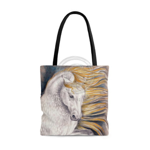 Andalusian Dapple Watercolor Art Tote Bag Large Bags