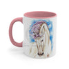 Andalusian Horse Blue Watercolor On White Art Accent Coffee Mug 11Oz