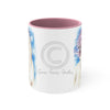 Andalusian Horse Blue Watercolor On White Art Accent Coffee Mug 11Oz Pink /