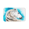 Andalusian Horse Comic Style Blue Stallion Bath Mat Large 34X21 Home Decor