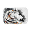 Andalusian Horse Noir Comic Style Stallion Bath Mat Small 24X17 Home Decor