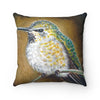 Annas Hummingbird Fine Art Square Pillow 14 × Home Decor