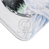 Arctic Fox Aurora Borealis Watercolor Ink Bath Mat Home Decor