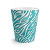 Art Nouveau Floral Pattern Teal Ink Latte Mug Mug