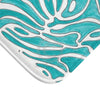 Art Nouveau Teal Pattern Bath Mat Home Decor