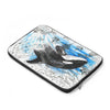 Baby Orca Whale Vintage Map Laptop Sleeve