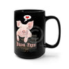 Bacon Free Watercolor Black Mug 15Oz