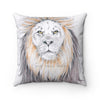 Bad Hair Day Lion Ink Watercolor Art Square Pillow 14X14 Home Decor