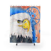 Bald Eagle Dream Catcher Pointillism Art Shower Curtain 71X74 Home Decor