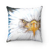 Bald Eagle Gaze Watercolor Art Square Pillow 14X14 Home Decor