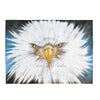 Bald Eagle Portrait Ii Watercolor Art Velveteen Plush Blanket 30 × 40 All Over Prints