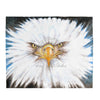 Bald Eagle Portrait Ii Watercolor Art Velveteen Plush Blanket 50 × 60 All Over Prints