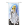 Bald Eagle Portrait Watercolor Art Polycotton Towel Bath 30X60 Home Decor