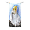 Bald Eagle Portrait Watercolor Art Polycotton Towel Beach 36X72 Home Decor