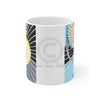 Barn Owl Landing Ink Art Mug 11Oz