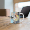 Barn Owl Landing Ink Art Mug 11Oz