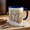 Bengal Cat Sleeping Watercolor On White Art Accent Coffee Mug 11Oz