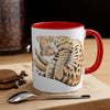Bengal Cat Sleeping Watercolor On White Art Accent Coffee Mug 11Oz