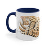 Bengal Cat Sleeping Watercolor On White Art Accent Coffee Mug 11Oz