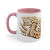 Bengal Cat Sleeping Watercolor On White Art Accent Coffee Mug 11Oz