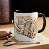 Bengal Cat Sleeping Watercolor On White Art Accent Coffee Mug 11Oz