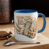 Bengal Cat Sleeping Watercolor On White Art Accent Coffee Mug 11Oz