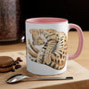 Bengal Cat Sleeping Watercolor On White Art Accent Coffee Mug 11Oz