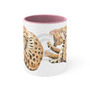 Bengal Cat Sleeping Watercolor On White Art Accent Coffee Mug 11Oz Pink /