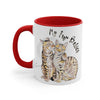 Bengal Cats Fur Babies Watercolor On White Art Accent Coffee Mug 11Oz