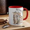Bengal Cats Fur Babies Watercolor On White Art Accent Coffee Mug 11Oz