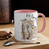 Bengal Cats Fur Babies Watercolor On White Art Accent Coffee Mug 11Oz