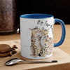 Bengal Cats Fur Babies Watercolor On White Art Accent Coffee Mug 11Oz
