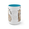 Bengal Cats Kiss Watercolor Art Two-Tone Coffee Mugs 15Oz Mug