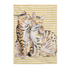 Bengal Cats Love Brown Stripes Watercolor Art Velveteen Plush Blanket 30 × 40 All Over Prints