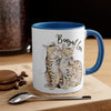 Bengal Cats Love Watercolor Art Accent Coffee Mug 11Oz