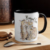 Bengal Cats Love Watercolor Art Accent Coffee Mug 11Oz