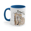 Bengal Cats Love Watercolor Art Accent Coffee Mug 11Oz