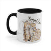 Bengal Cats Love Watercolor Art Accent Coffee Mug 11Oz